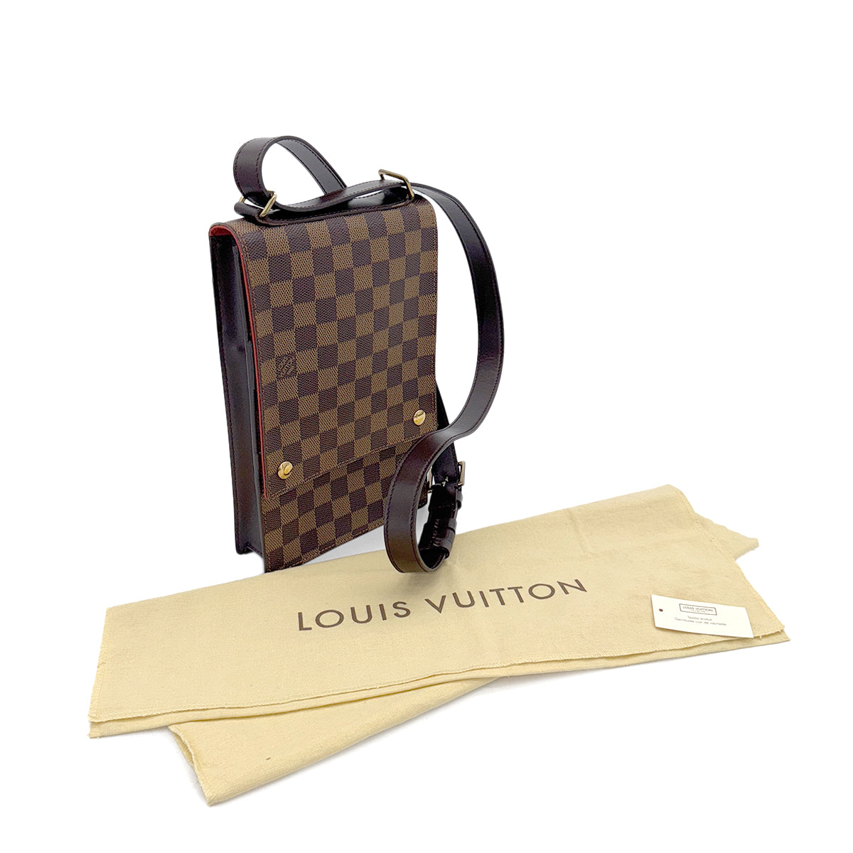 LOUIS VUITTON DAMIER PORTOBELLO SHOULDER BAG EBENE N45271 90298465