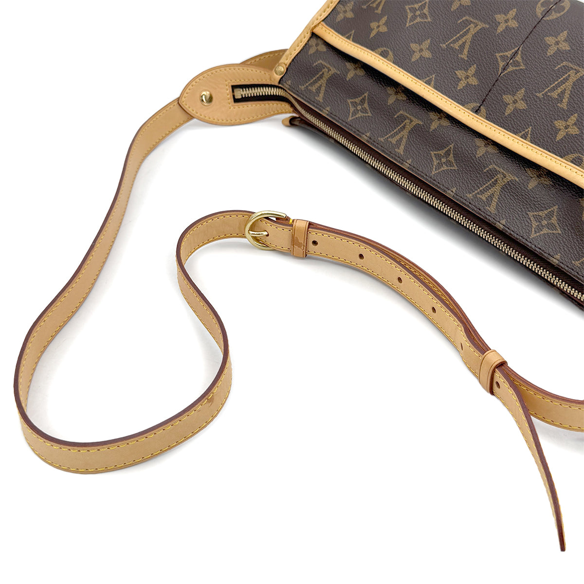LOUIS VUITTON MONOGRAM POPINCOURT LONG SHOULDER BAG BROWN M40008 90298466
