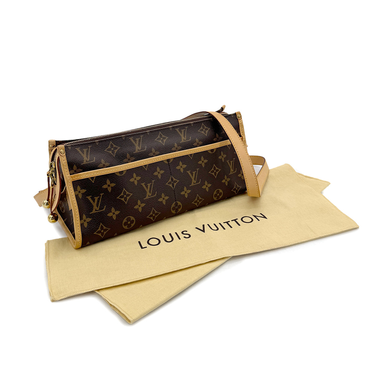 LOUIS VUITTON MONOGRAM POPINCOURT LONG SHOULDER BAG BROWN M40008 90298466