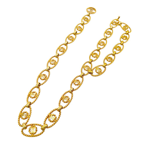 CHANEL VINTAGE COCOMARK CHAIN BELT GOLD ACCESSORY 93P 90298696