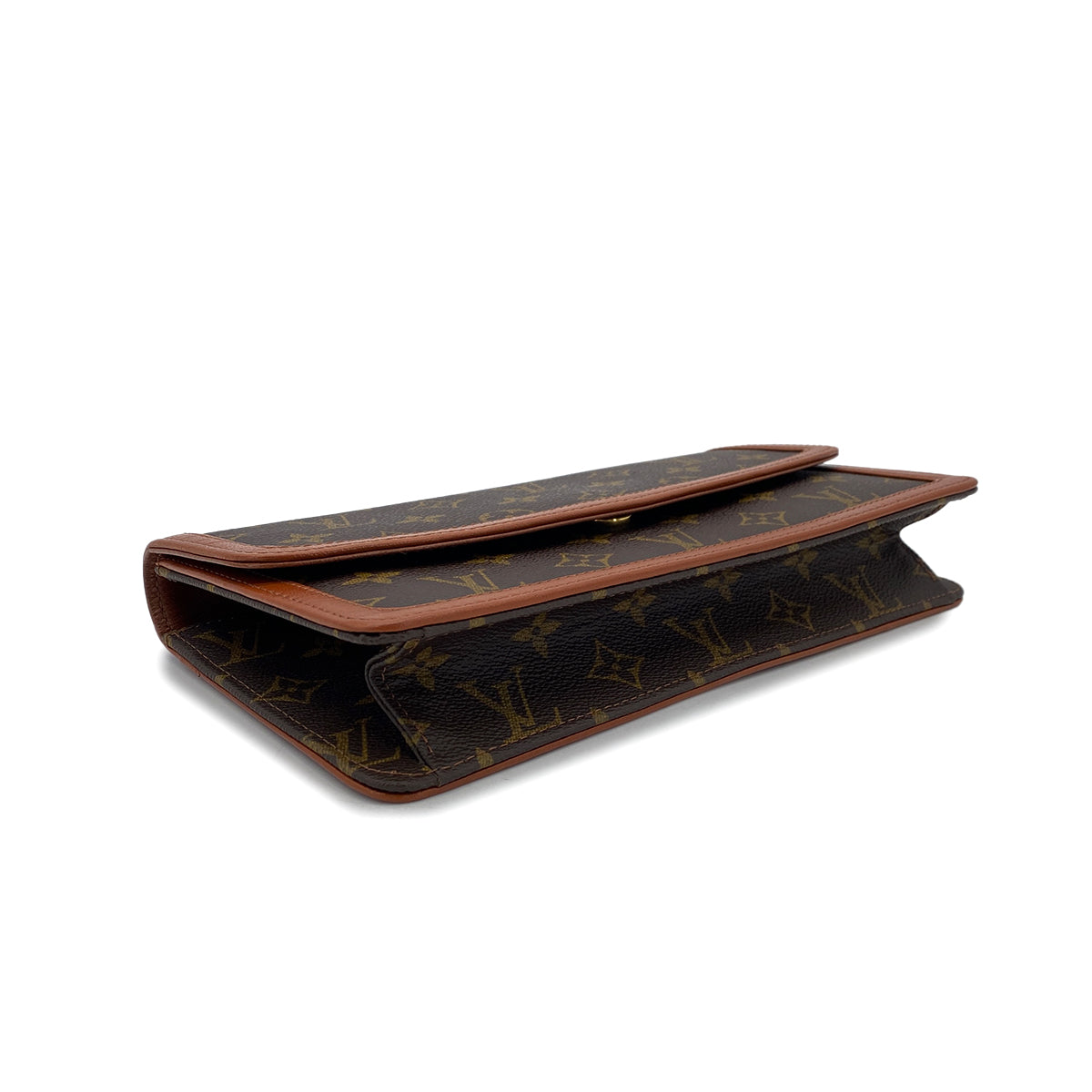 LOUIS VUITTON MONOGRAM POCHETTE DAME GM CLUTCH BAG BROWN M51810 90298698