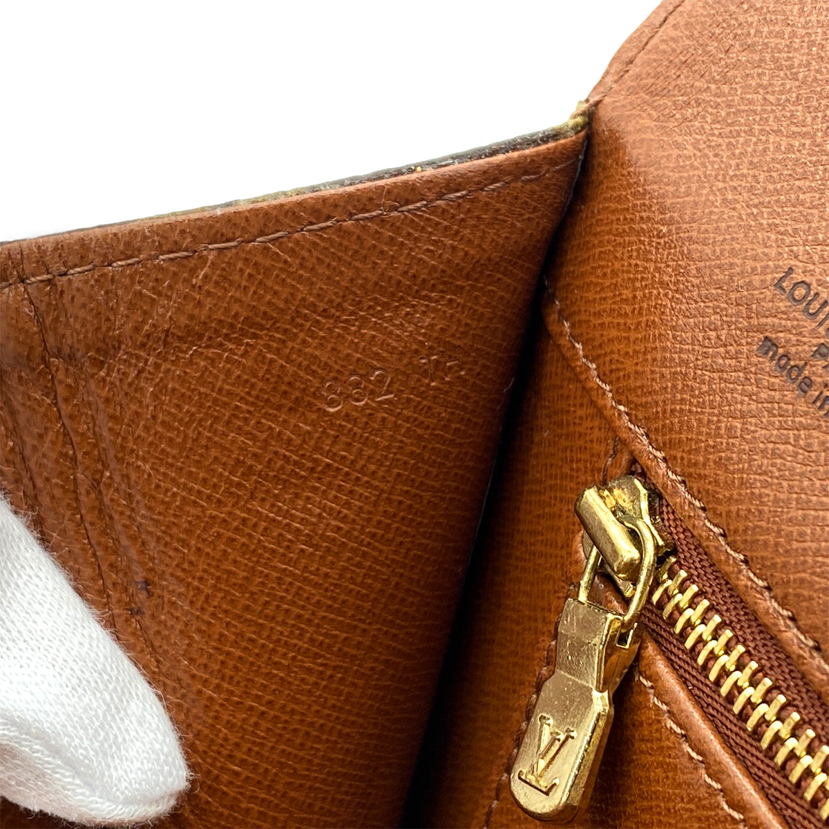 LOUIS VUITTON MONOGRAM POCHETTE DAME GM CLUTCH BAG BROWN M51810 90298698