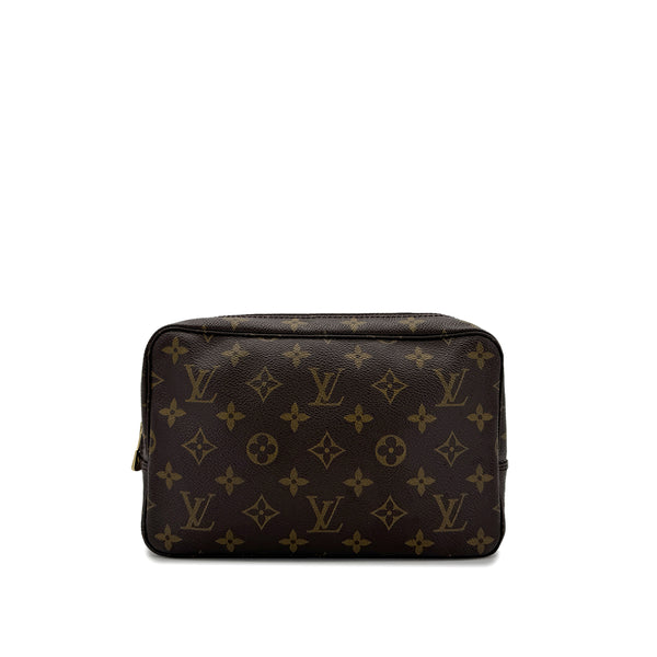 LOUIS VUITTON MONOGRAM TROUSSE TOILETTE 23 CLUTCH BAG BROWN M47524 90298702 - PURPOSE
