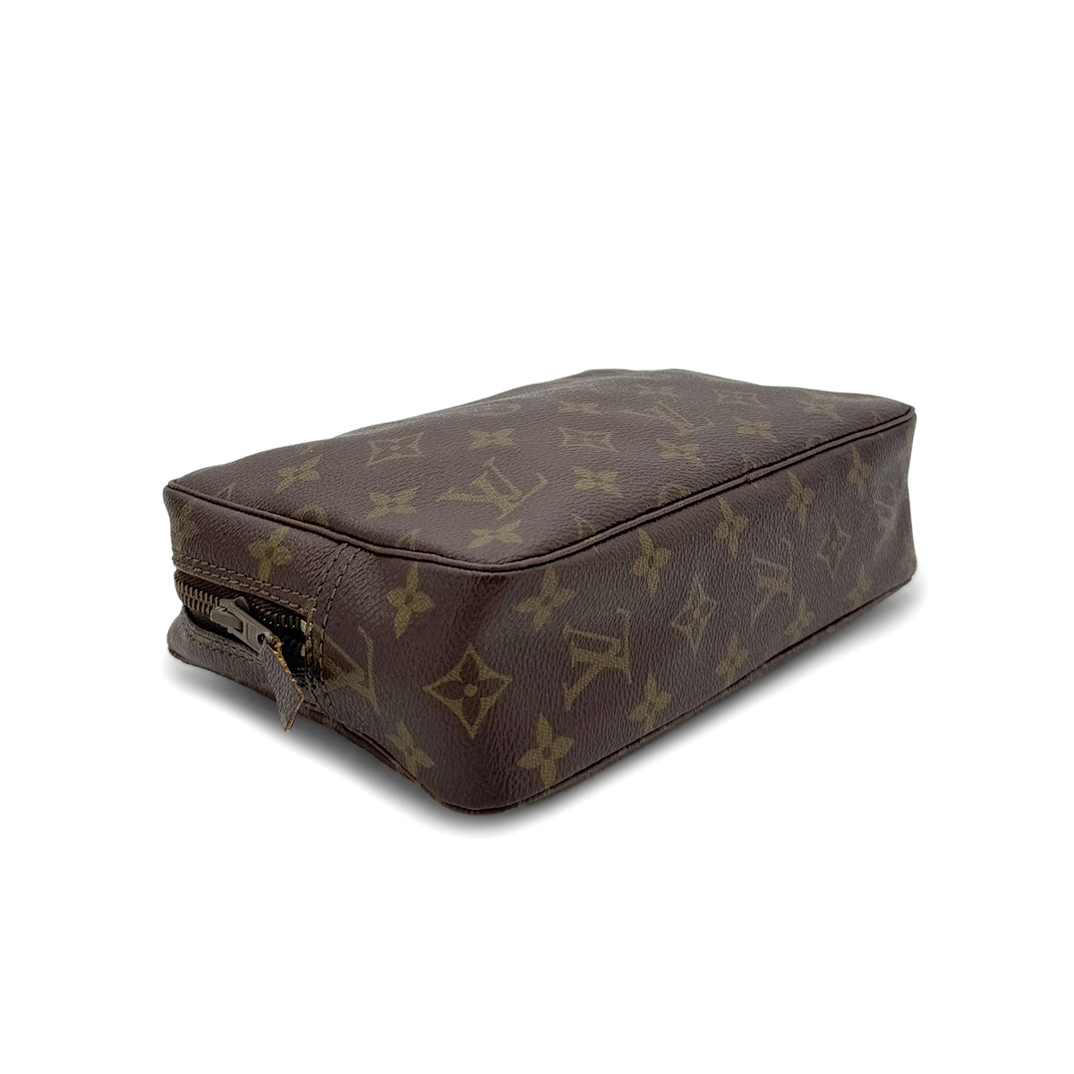 LOUIS VUITTON MONOGRAM TROUSSE TOILETTE 23 CLUTCH BAG BROWN M47524 90298704