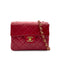 CHANEL VINTAGE MINI SQUARE 17 CHAIN SHOULDER BAG RED LAMB SKIN 90298707 - PURPOSE