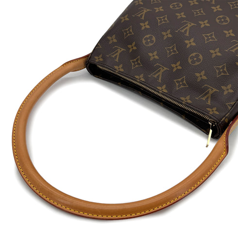 LOUIS VUITTON MONOGRAM LOOPING MM SHOULDER BAG BROWN M51146 90298710 - PURPOSE