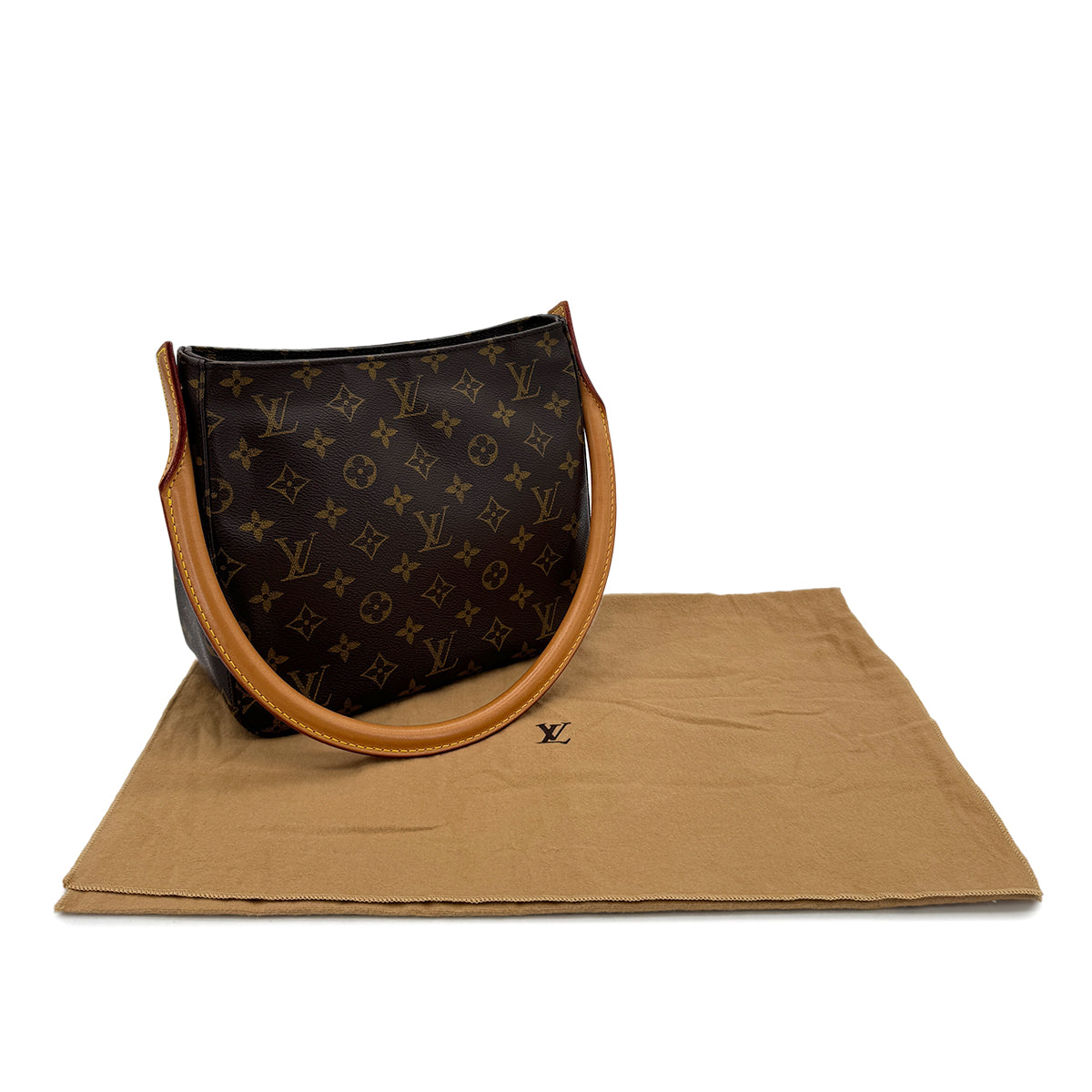 LOUIS VUITTON MONOGRAM LOOPING MM SHOULDER BAG BROWN M51146 90298710
