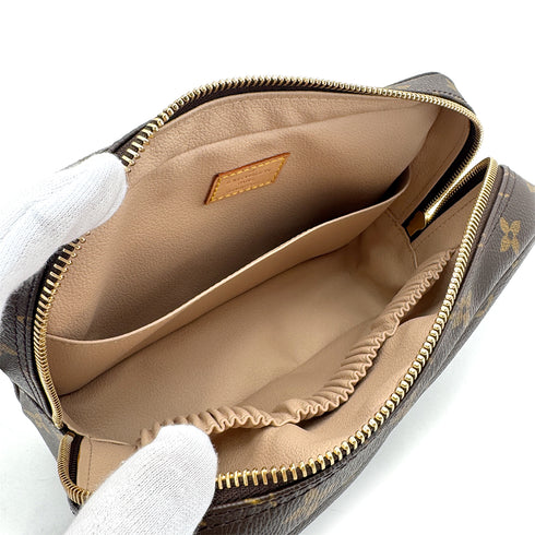 LOUIS VUITTON MONOGRAM TROUSSE TOILETTE 23 CLUTCH BAG BROWN M47524 90298711 - PURPOSE