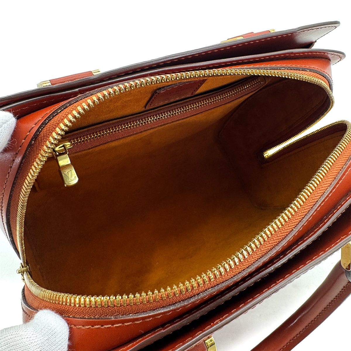 LOUIS VUITTON EPI PONT NEUF HAND BAG KENYA BRWON LEATHER M52053 90298714