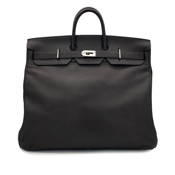 HERMES HAUT A COURROIES 50 MARRON FONCE TOGO HAND BAG □E SHW 90298721 - PURPOSE