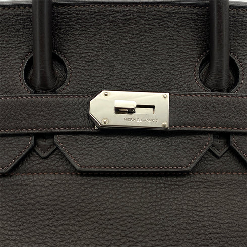 HERMES HAUT A COURROIES 50 MARRON FONCE TOGO HAND BAG □E SHW 90298721 - PURPOSE