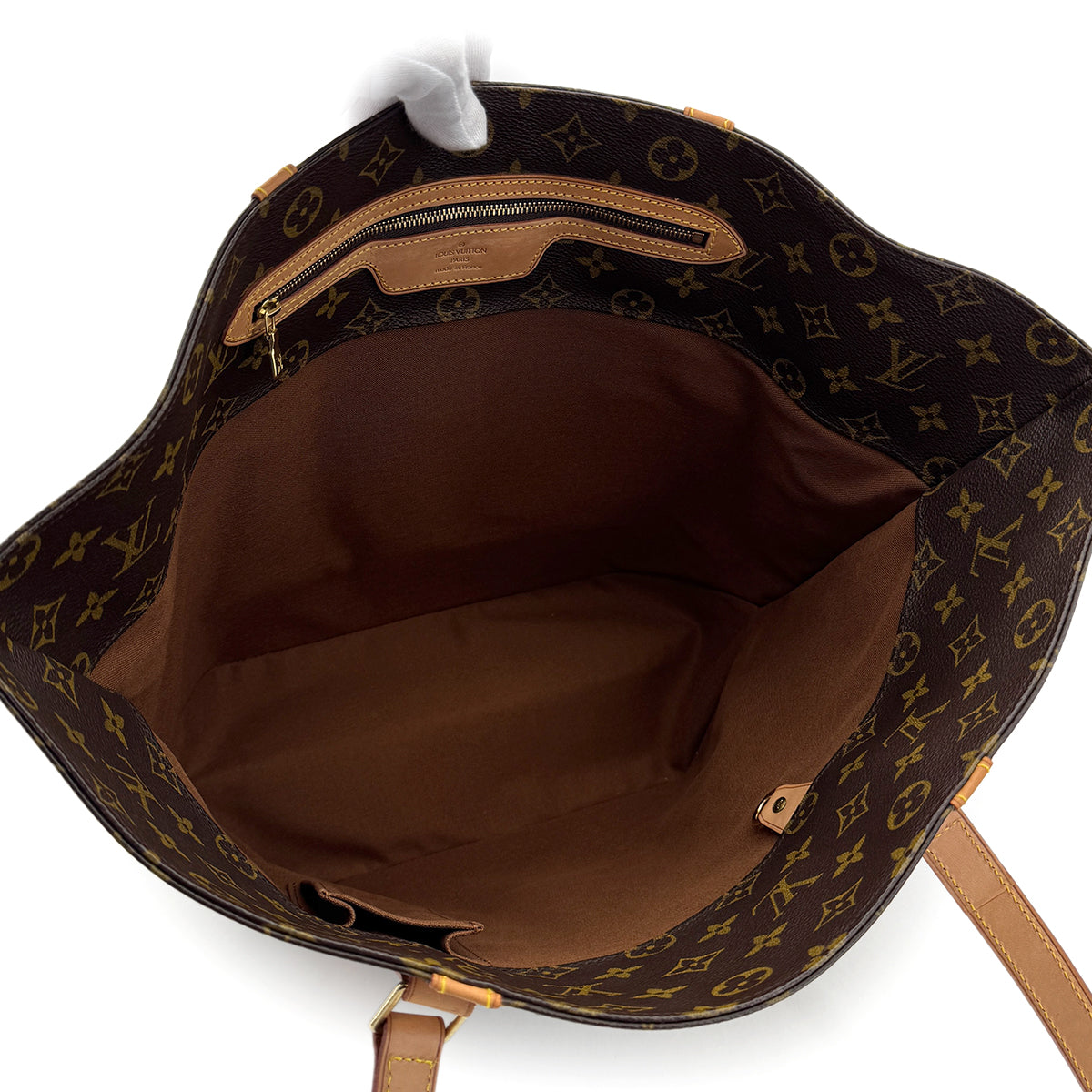 LOUIS VUITTON MONOGRAM SAC SHOPPING TOTE BAG BROWN M51108 90298722