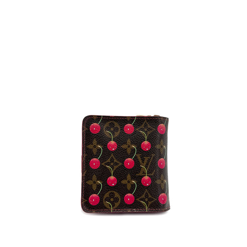 LOUIS VUITTON MONOGRAM CHERRY COMPACT ZIP BROWN RED M95005 90298723 - PURPOSE