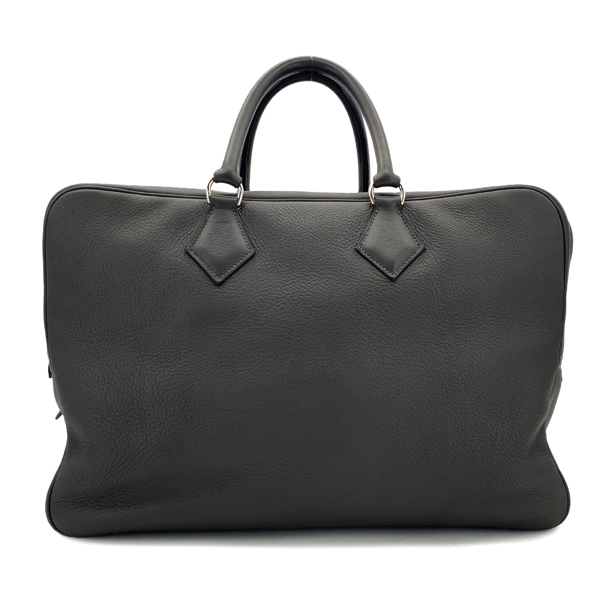 HERMES PLUME 45 GRAPHITE TAURILLON CLEMENCE HAND BAG □E SHW 90298724