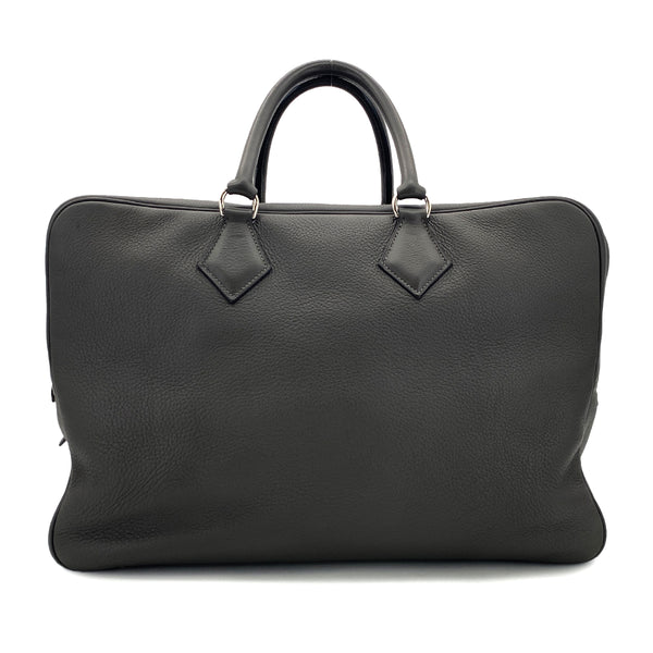 HERMES PLUME 45 GRAPHITE TAURILLON CLEMENCE HAND BAG □E SHW 90298724 - PURPOSE