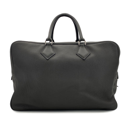 HERMES PLUME 45 GRAPHITE TAURILLON CLEMENCE HAND BAG □E SHW 90298724 - PURPOSE