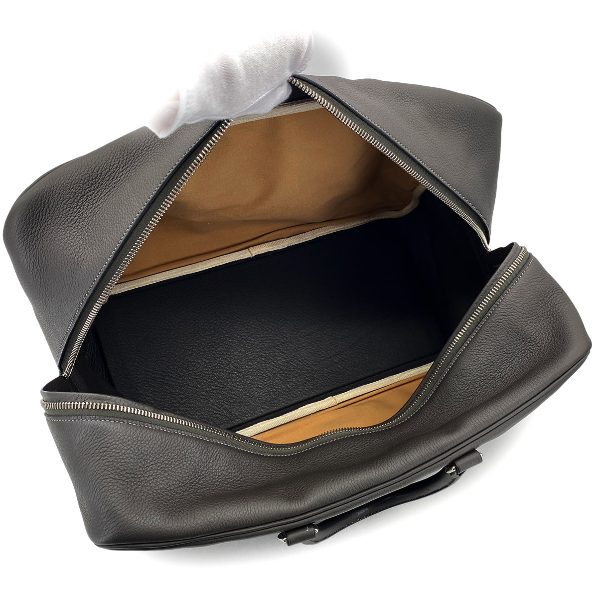 HERMES PLUME 45 GRAPHITE TAURILLON CLEMENCE HAND BAG □E SHW 90298724