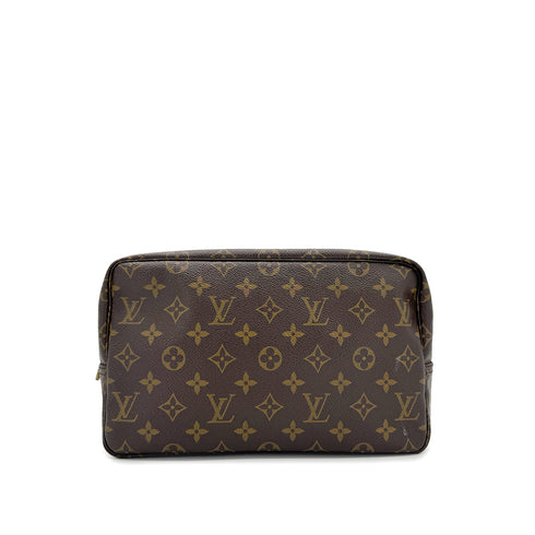 LOUIS VUITTON MONOGRAM TROUSSE TOILETTE 28 CLUTCH BAG BROWN M47522 90298726 - PURPOSE