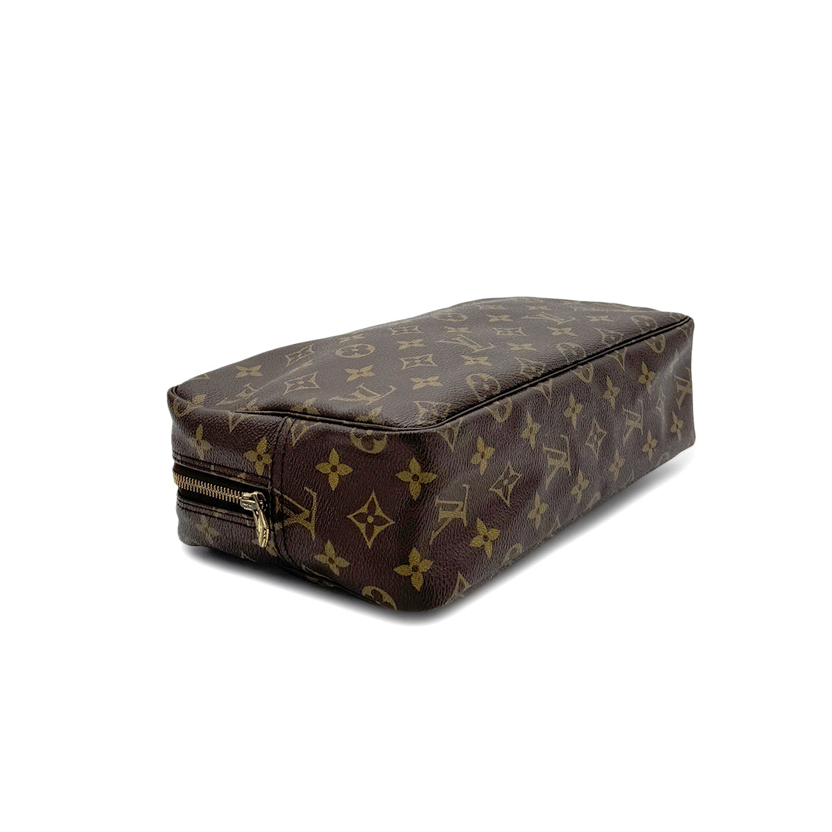 LOUIS VUITTON MONOGRAM TROUSSE TOILETTE 28 CLUTCH BAG BROWN M47522 90298726