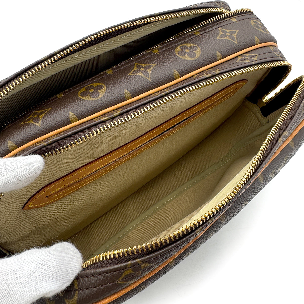 LOUIS VUITTON MONOGRAM REPORTER PM SHOULDER BAG BROWN M45254 90298728