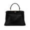 FENDI PEEKABOO REGULAR HAND SHOULDER BAG LEATHER NERO 8BN290 90298729 - PURPOSE