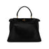 FENDI PEEKABOO REGULAR HAND SHOULDER BAG LEATHER NERO 8BN290 90298729 - PURPOSE