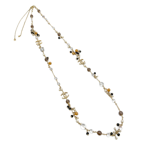 CHANEL NECKLACE COCOMARK COLOR STONE ACCESSORY 11A 90298734