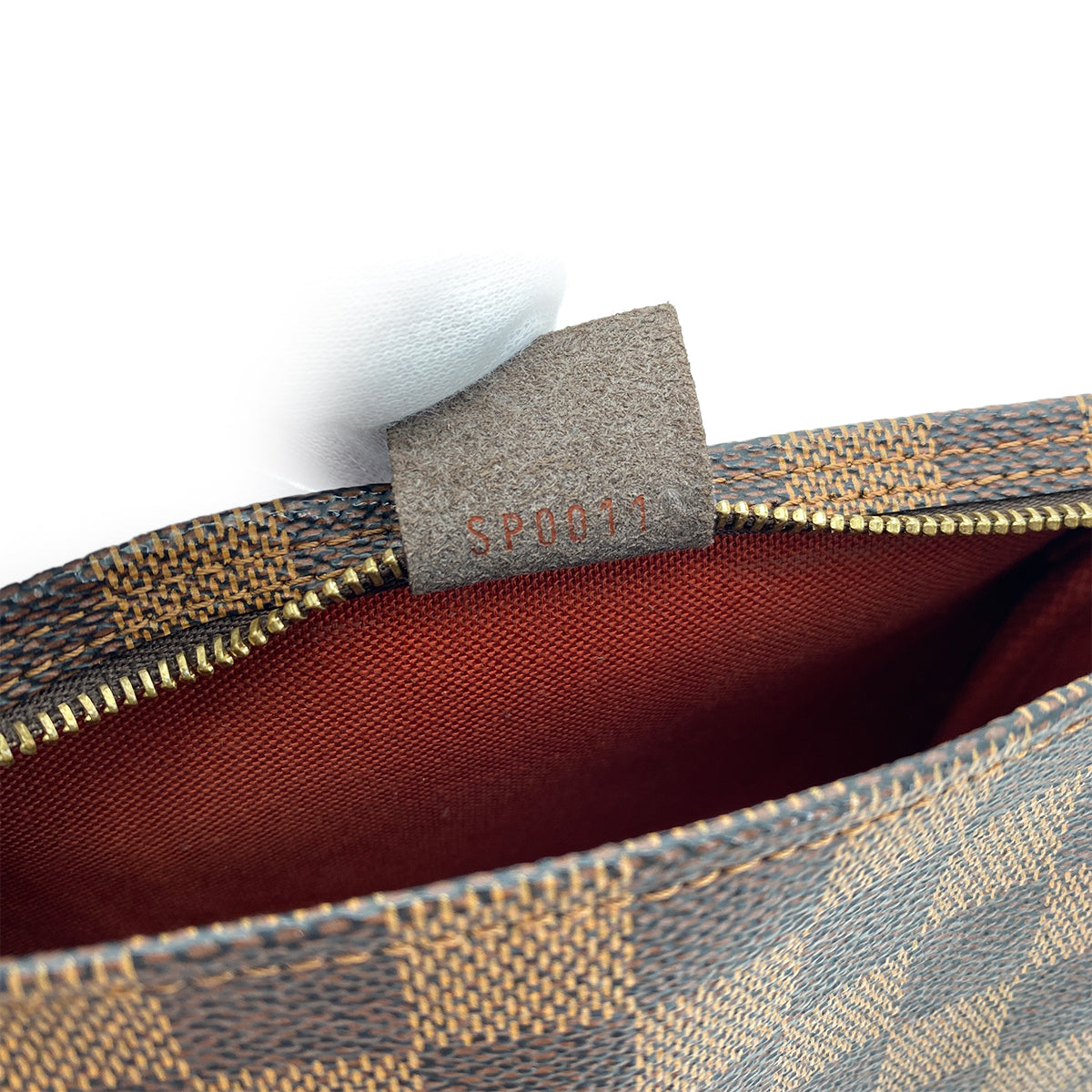 LOUIS VUITTON DAMIER TROUSSE MAKE UP POUCH EBENE N51982 90298735