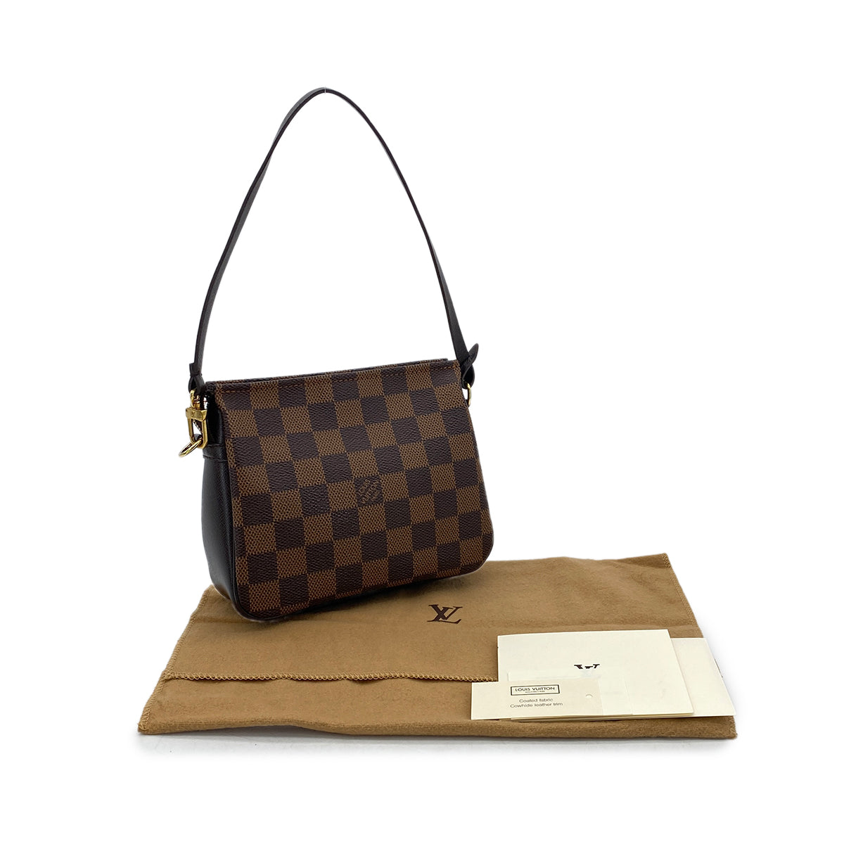 LOUIS VUITTON DAMIER TROUSSE MAKE UP POUCH EBENE N51982 90298735