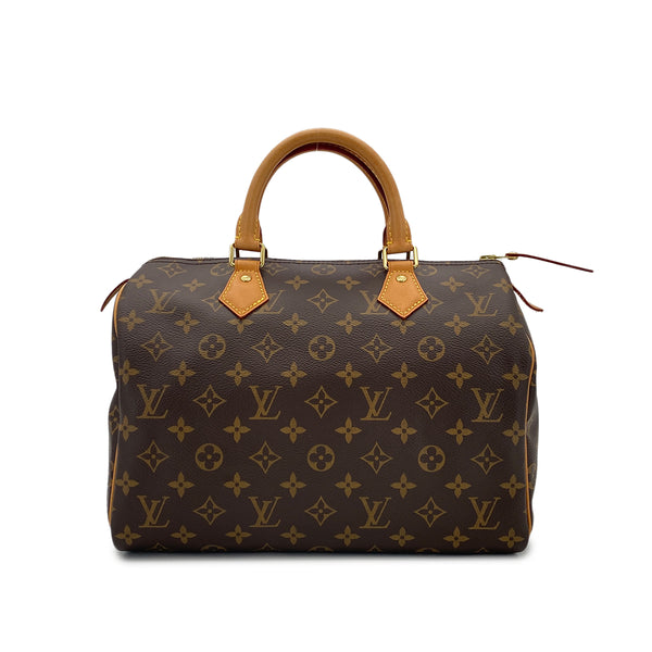 LOUIS VUITTON MONOGRAM SPEEDY 30 HAND BAG BROWN M41108 90298736 - PURPOSE