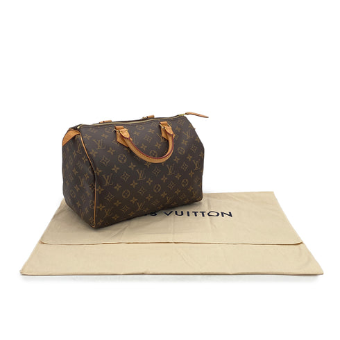 LOUIS VUITTON MONOGRAM SPEEDY 30 HAND BAG BROWN M41108 90298736 - PURPOSE