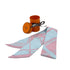 HERMES TWILLY SCARF LES COUPES TATTOO CIEL VIEUX ROSE SILK 90298742 - PURPOSE