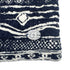 CHANEL COCOMARK JACQUARD DROP SHOULDER TOPS NAVY WHITE COTTON 46 P58 RTW 90298744