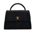 CHANEL VINTAGE HAND BAG BLACK DENIM 90298831 - PURPOSE