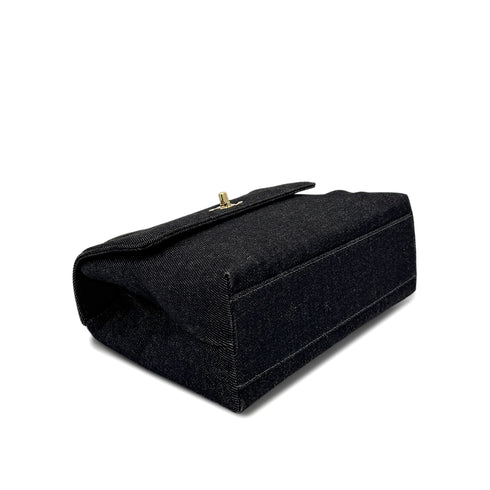 CHANEL VINTAGE HAND BAG BLACK DENIM 90298831 - PURPOSE