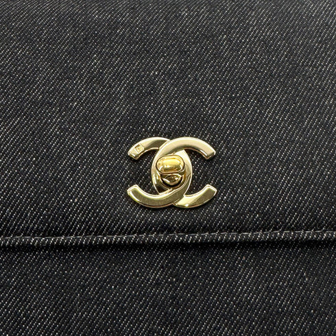 CHANEL VINTAGE HAND BAG BLACK DENIM 90298831 - PURPOSE