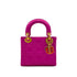 CHRISTIAN DIOR LADY DIOR MINI HAND BAG PINK SATIN 90298833 - PURPOSE