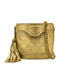 CHANEL VINTAGE FRINGE SHOULDER BAG GOLD LAMB SKIN 90298836