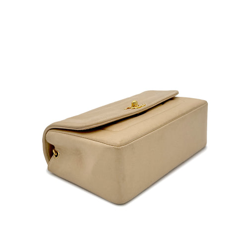 CHANEL VINTAGE BIJOU CHAIN SHOULDER BAG BEIGE LAMB SKIN 90298837 - PURPOSE