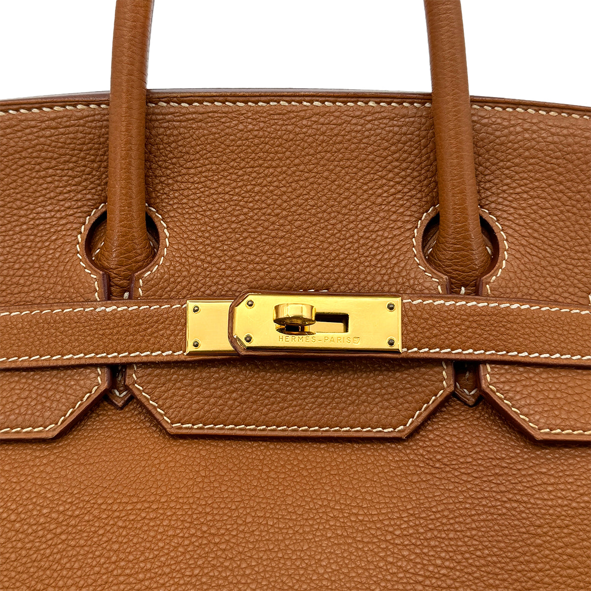 HERMES HAUT A COURROIES 32 GOLD TOGO HAND BAG □D GHW 90299049