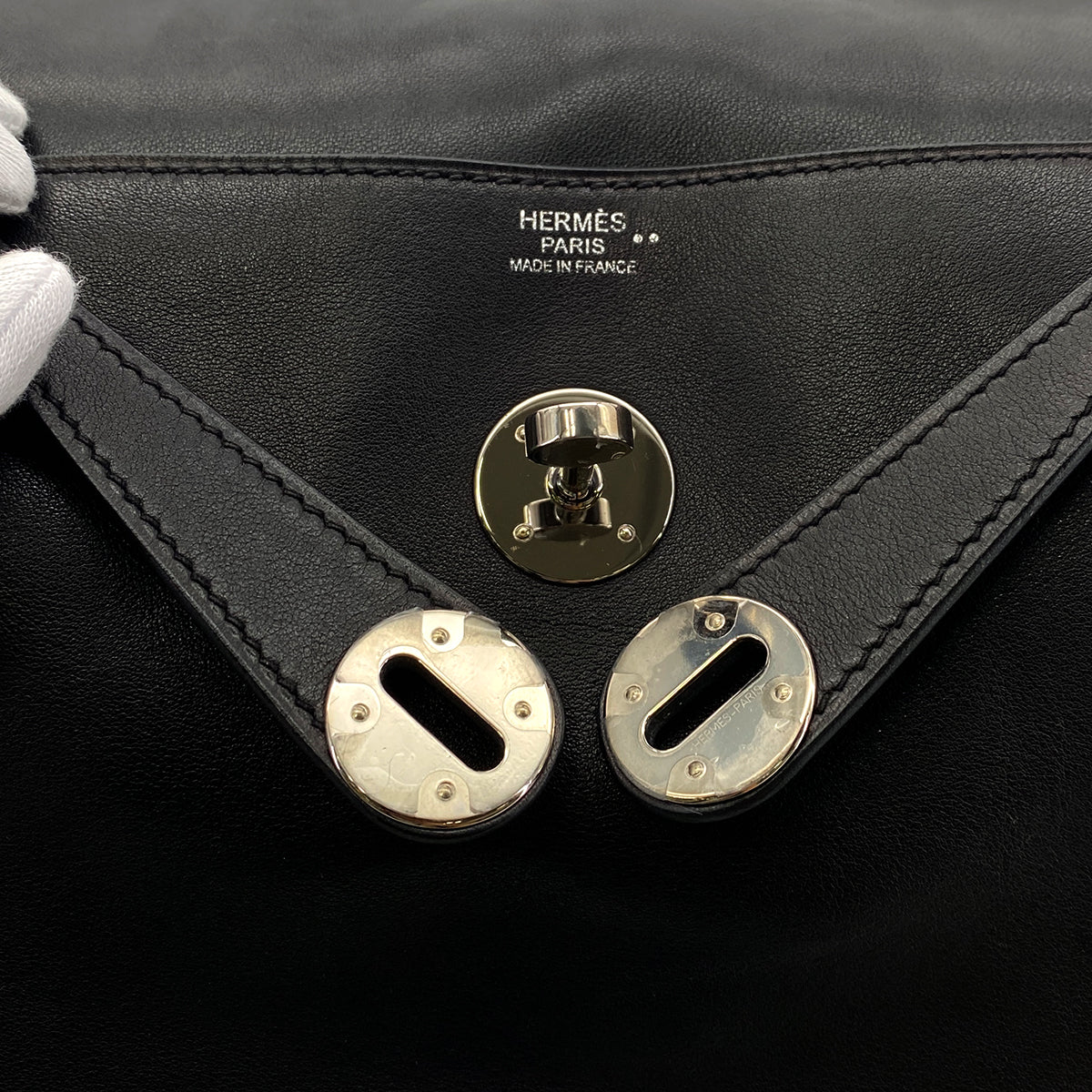 HERMES LINDY TOUCH 30 BLACK VOLUPTO NILOTICUS SHOULDER BAG A SHW 90299050