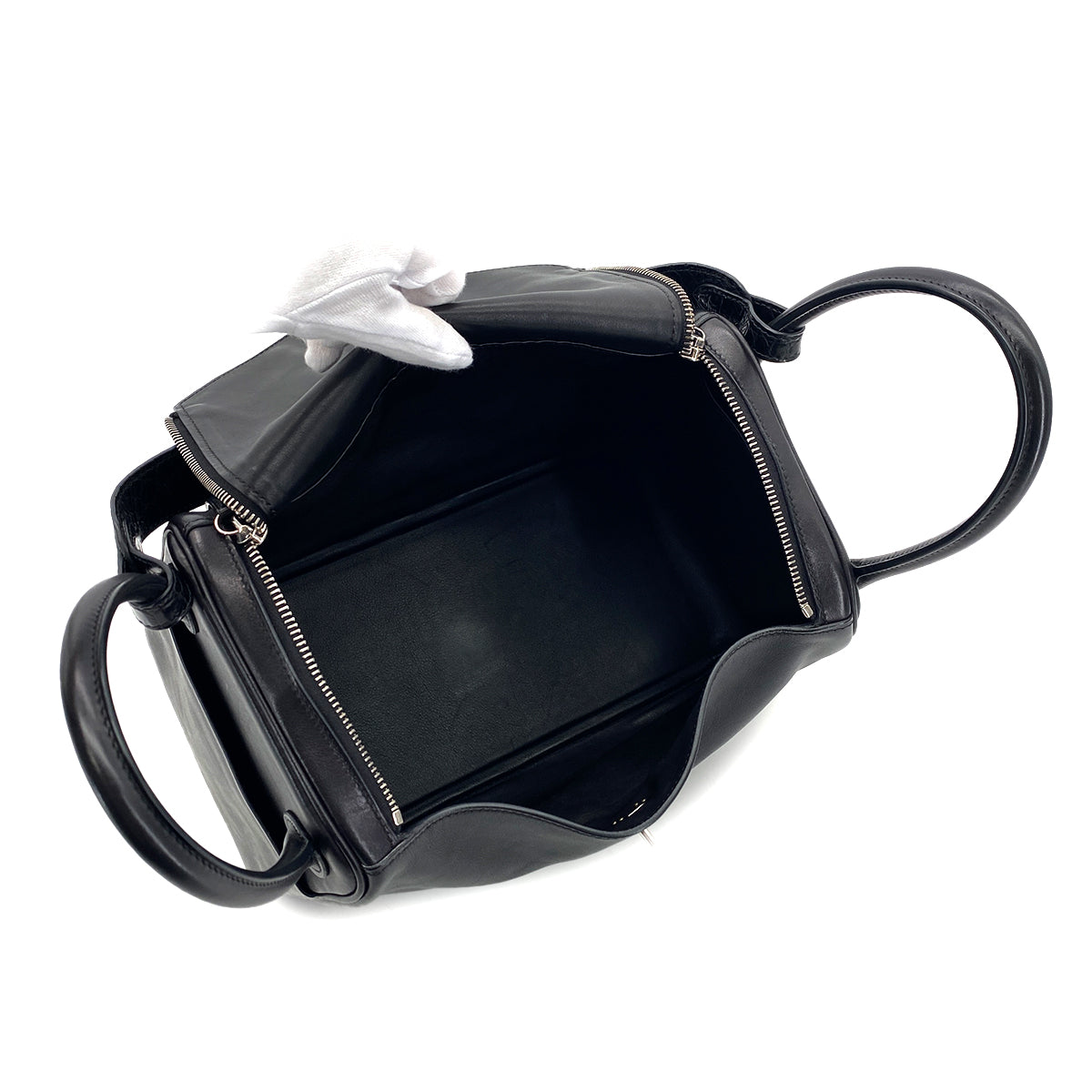 HERMES LINDY TOUCH 30 BLACK VOLUPTO NILOTICUS SHOULDER BAG A SHW 90299050