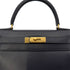 HERMES KELLY 28 SELLIER BLUE MARINE BOXCALF HAND SHOULDER BAG □B GHW 90299052 - PURPOSE