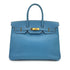 HERMES BIRKIN 35 BLUE JEAN COURCHEVEL HAND BAG □B GHW 90299053 - PURPOSE