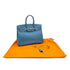 HERMES BIRKIN 35 BLUE JEAN COURCHEVEL HAND BAG □B GHW 90299053 - PURPOSE