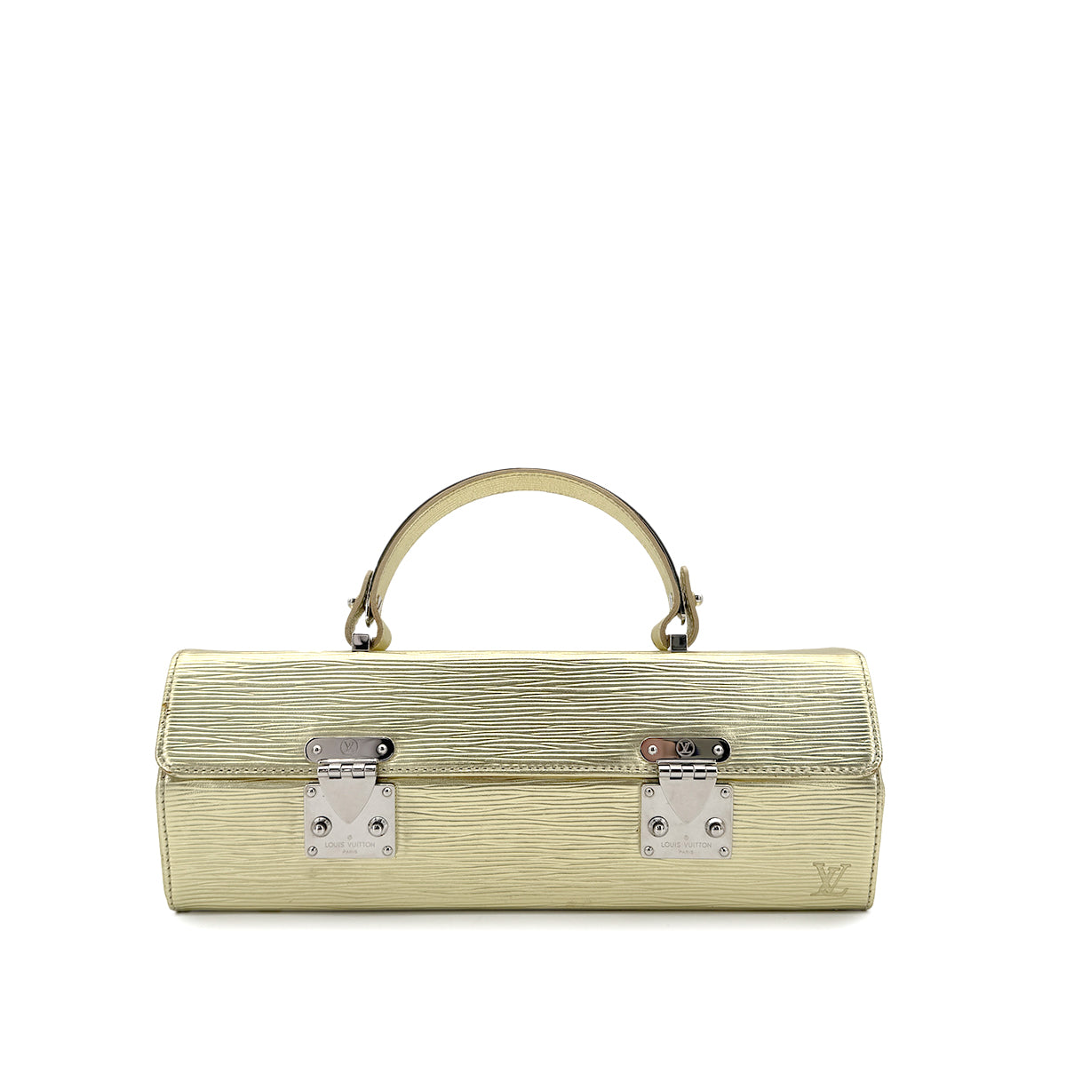 LOUIS VUITTON EPI METALLIC GALAXIA HAND BAG GOLD LEATHER M92184 90299056