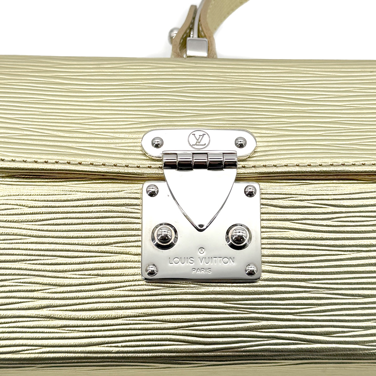LOUIS VUITTON EPI METALLIC GALAXIA HAND BAG GOLD LEATHER M92184 90299056