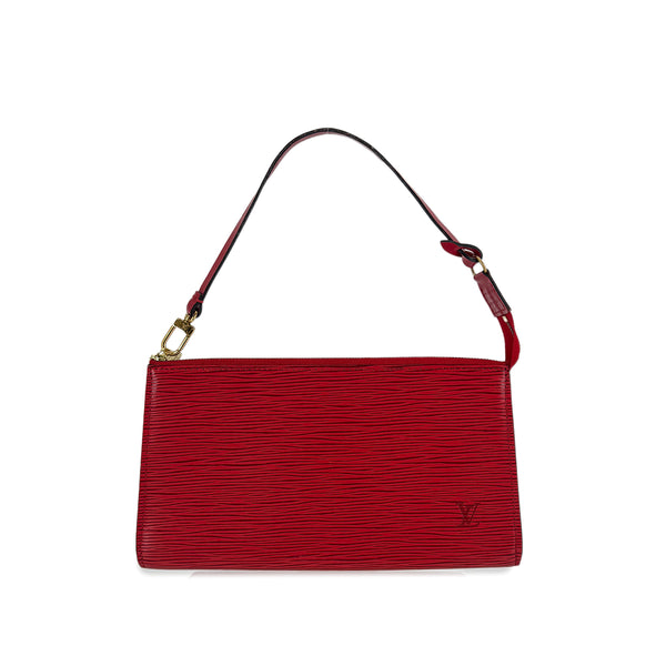 LOUIS VUITTON EPI POCHETTE ACCESSOIRES CLUTCH BAG CASTILIAN RED LEATHER M52947 90299057