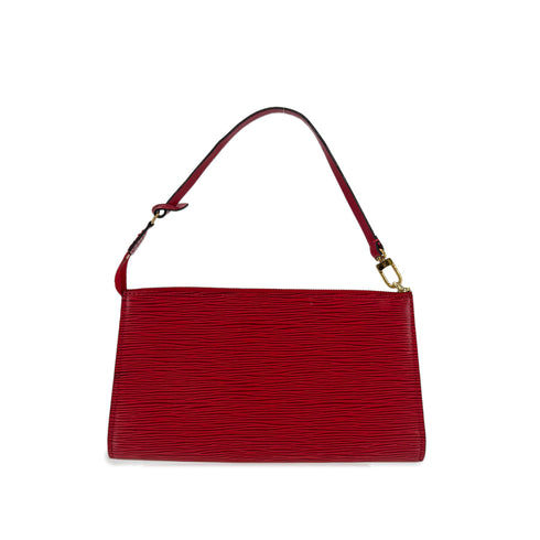 LOUIS VUITTON EPI POCHETTE ACCESSOIRES CLUTCH BAG CASTILIAN RED LEATHER M52947 90299057
