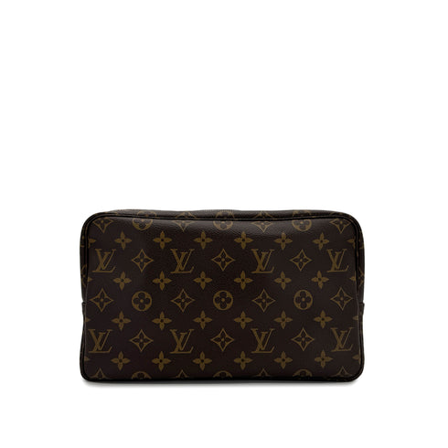 LOUIS VUITTON MONOGRAM TROUSSE TOILETTE 28 CLUTCH BAG BROWN M47522 90299059 - PURPOSE